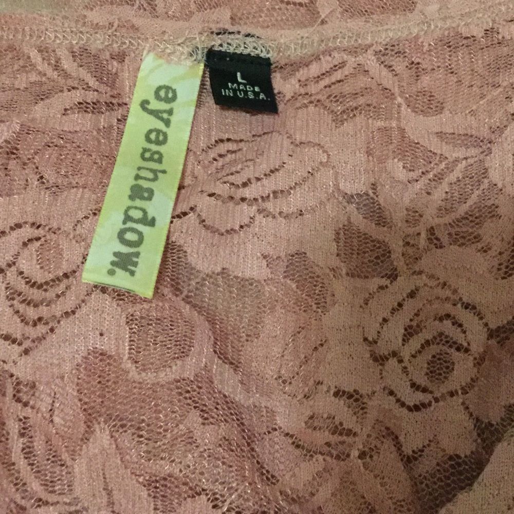 Sheer Lace Roses Top - Picture 4 of 4